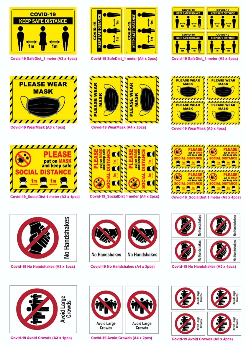 Covid-19 Adhesive Label 2